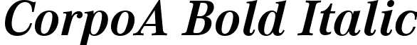 CorpoA Bold Italic font - CorpoA Bold Italic.ttf