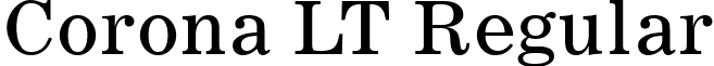 Corona LT Regular font - Corona LT.ttf