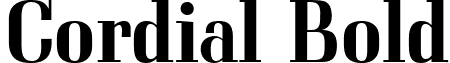 Cordial Bold font - Cordial-Bold.ttf