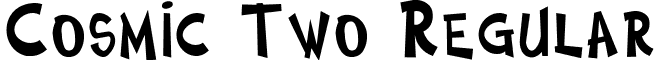 Cosmic Two Regular font - Cosmic Two.ttf