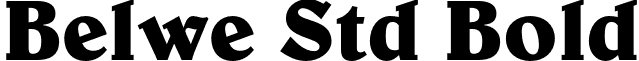 Belwe Std Bold font - BelweStd-Bold.otf