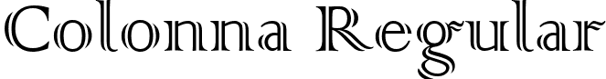 Colonna Regular font - unicode.colonna.ttf