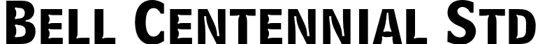 Bell Centennial Std font - BellCentennialStd-BdListing.otf