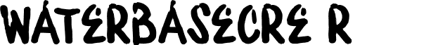 WATERBASECRE Regular font - WATERBASE_CRE.ttf