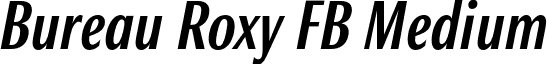 Bureau Roxy FB Medium font - Bureau Roxy FB Medium Italic.otf