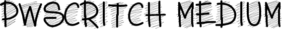 PWScritch Medium font - PWScritch.ttf