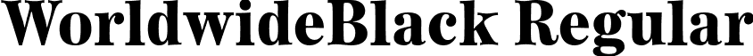 WorldwideBlack Regular font - WorldwideBlack Regular.ttf