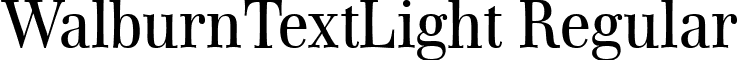 WalburnTextLight Regular font - WalburnTextLight.ttf