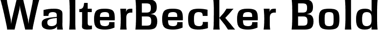 WalterBecker Bold font - WalterBecker Bold.ttf