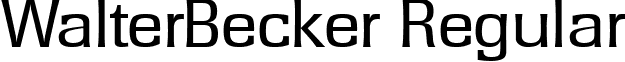 WalterBecker Regular font - WalterBecker.ttf