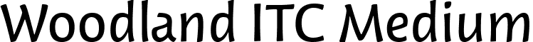 Woodland ITC Medium font - Woodland ITC Medium.ttf