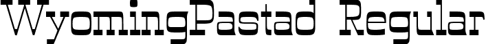 WyomingPastad Regular font - WyomingPastad.ttf