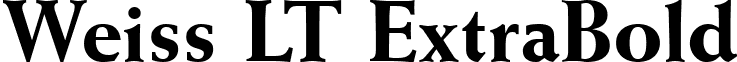 Weiss LT ExtraBold font - Weiss LT ExtraBold.ttf