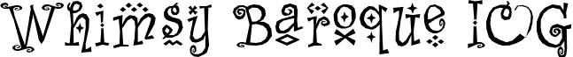 Whimsy Baroque ICG font - Whimsy Baroque ICG.ttf