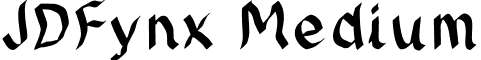 JDFynx Medium font - JDFynx.ttf
