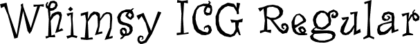 Whimsy ICG Regular font - Whimsy ICG.ttf