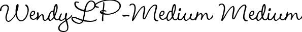 WendyLP-Medium Medium font - WendyLP-Medium.ttf