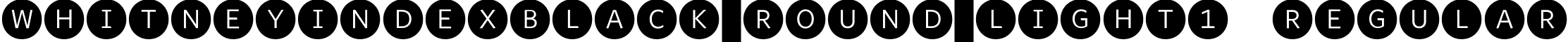 WhitneyIndexBlack-Round-Light1 Regular font - WhitneyIndexBlack-RoundLt1.ttf