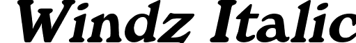 Windz Italic font - Windz Italic.ttf