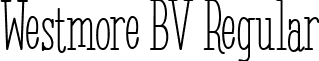 Westmore BV Regular font - Westmore BV.ttf