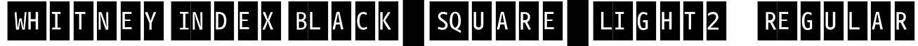 WhitneyIndexBlack-Square-Light2 Regular font - WhitneyIndexBlack-SquareLt2.ttf