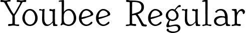 Youbee Regular font - Youbee.ttf