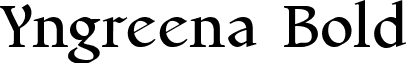 Yngreena Bold font - Yngreena Bold.ttf