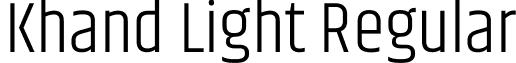 Khand Light Regular font - Khand-Light.ttf
