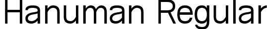 Hanuman Regular font - Hanuman.ttf