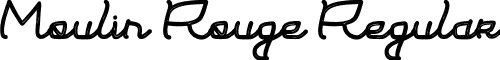 Moulin Rouge Regular font - Moulin Rouge.ttf