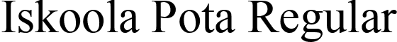 Iskoola Pota Regular font - iskpota.ttf