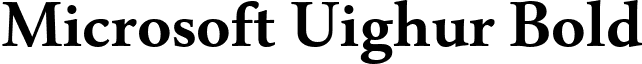 Microsoft Uighur Bold font - msuighub.ttf