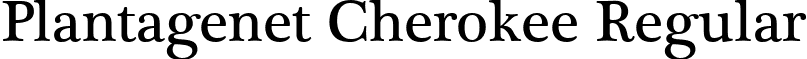 Plantagenet Cherokee Regular font - plantc.ttf