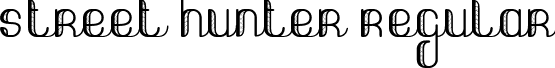 Street hunter Regular font - Street hunter.ttf