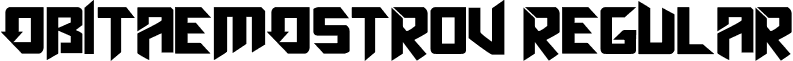 ObitaemOstrov Regular font - OOSTROV.ttf