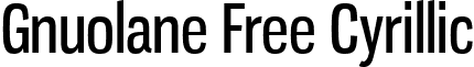 Gnuolane Free Cyrillic font - gnuolane free cyrillic.ttf