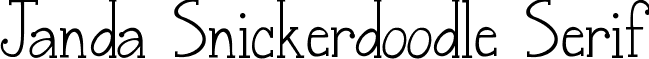 Janda Snickerdoodle Serif font - JandaSnickerdoodleSerif.ttf