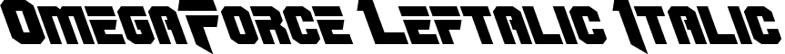 OmegaForce Leftalic Italic font - omegaforceleft1_1.ttf