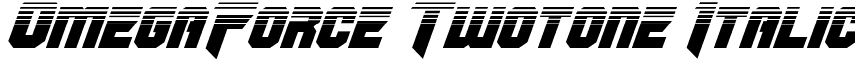 OmegaForce Twotone Italic font - omegaforcetwoital1_1.ttf