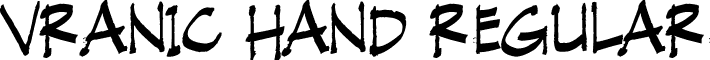 Vranic Hand Regular font - Vranic Hand.ttf