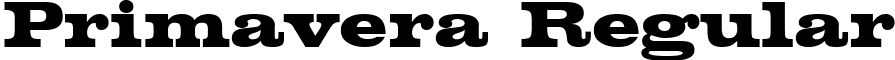 Primavera Regular font - Primaver.ttf