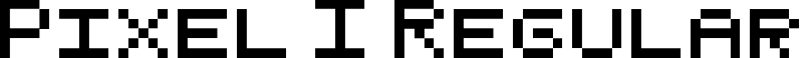 Pixel I Regular font - Pixel_I.ttf