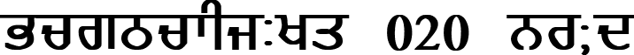 GurmukhiLys 020 Bold font - MFPUN021.TTF