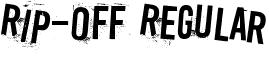 Rip-off Regular font - Ripoff.ttf