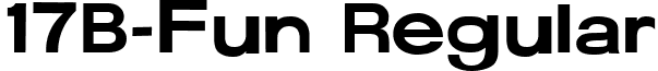 17B-Fun Regular font - 17B-Fun.ttf