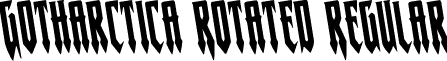 Gotharctica Rotated Regular font - gotharcticarotate.ttf