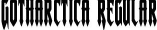 Gotharctica Regular font - gotharctica.ttf