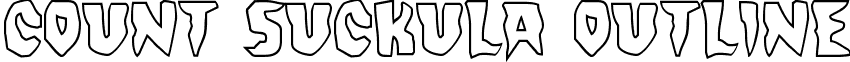 Count Suckula Outline font - countsuckulaout.ttf