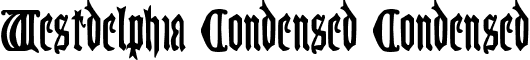 Westdelphia Condensed Condensed font - westdelphiacond.ttf