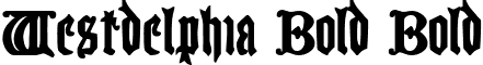 Westdelphia Bold Bold font - westdelphiabold.ttf